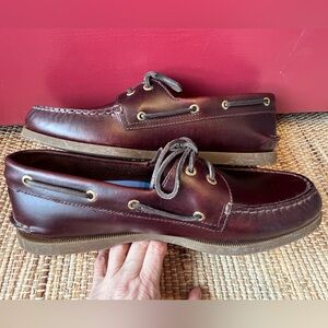 NWOT SPERRY s14 men’s original TOP SIDER-leather in/out-non marking outer sole